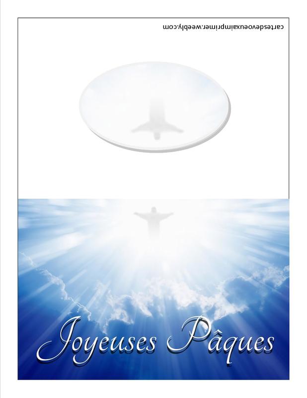 10 cartes de voeux de Pâques, 2 volets, format A6 - Croix | Articles  Religieux Junker
